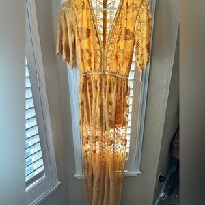 Deep V Lace Romper dress